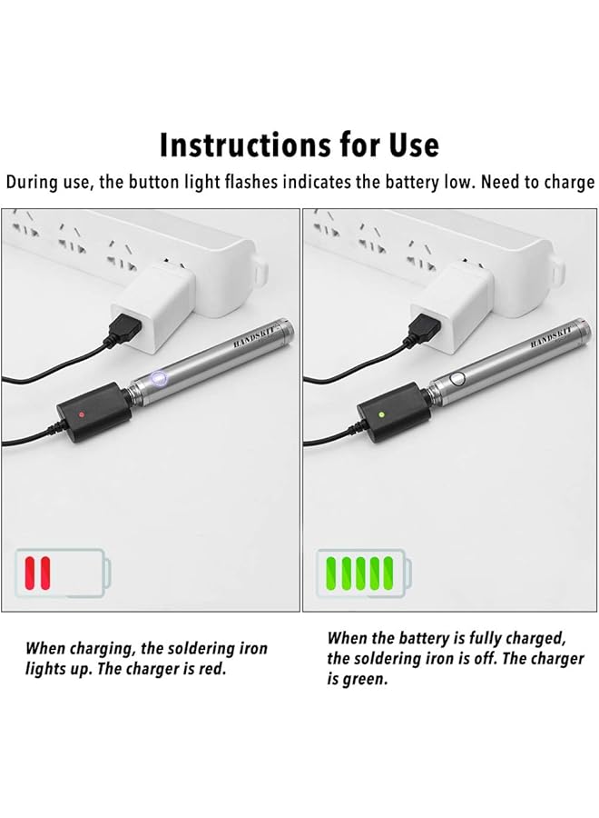 erorex Soldering Iron Wireless Charging Soldering Iron Mini Portable Battery Soldering Iron With Usb Welding Tools - Image 2