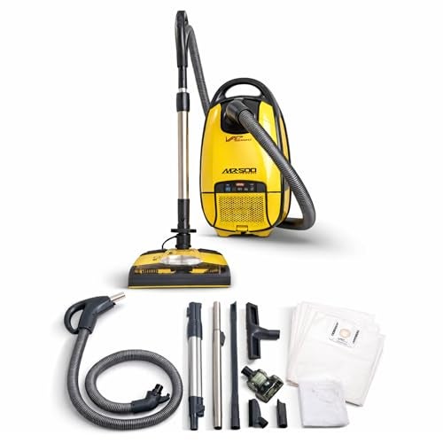Vapamore MR-500 Vento Canister Vacuum, Professional-Grade Vacuum System with Turbo Pet Brush, Adjustable Suction, Extended Reach and 26’ Power Cord - Image 1