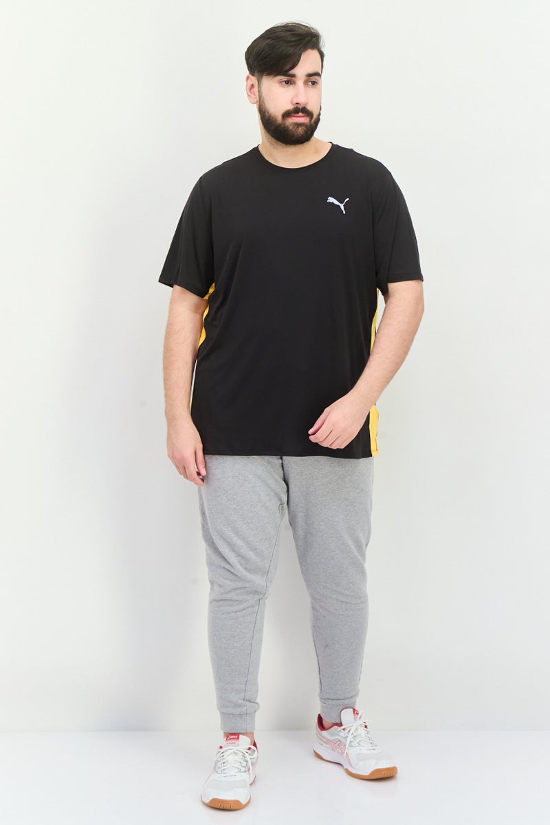 PUMA Men Sportswear Fit Short Sleeve Running Jersey, Black  - Image 4