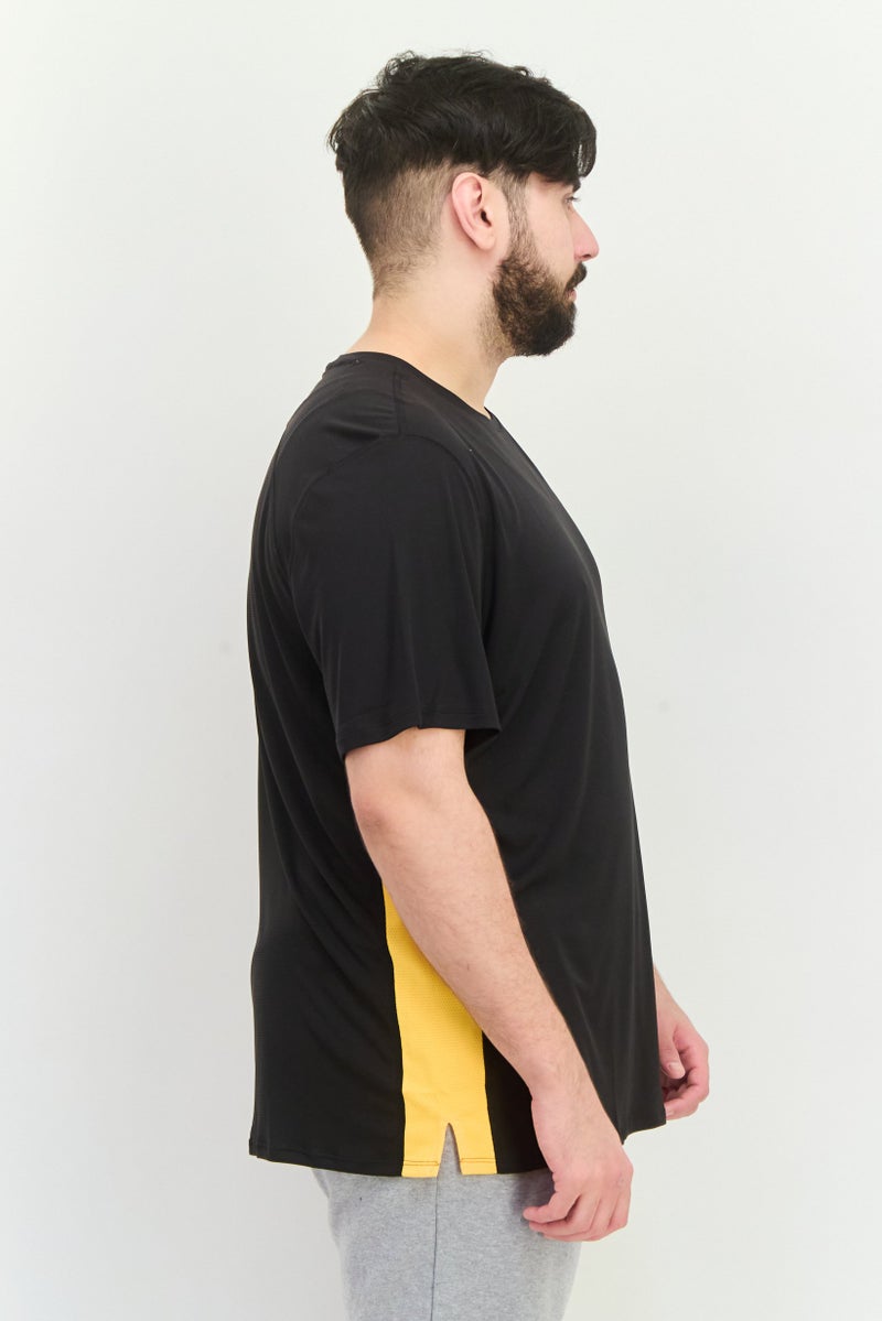 PUMA Men Sportswear Fit Short Sleeve Running Jersey, Black  - Image 3