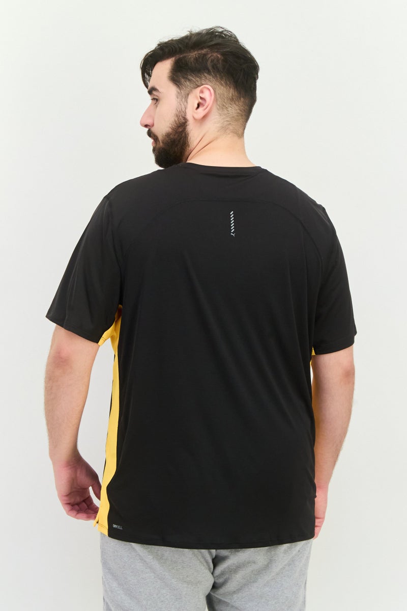 PUMA Men Sportswear Fit Short Sleeve Running Jersey, Black  - Image 2