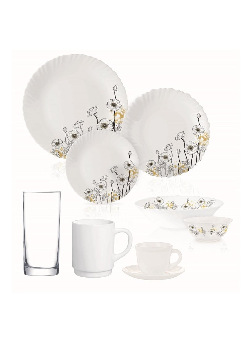 Arcopal Opal Dinner Set 50Pcs Feston Decor V3545