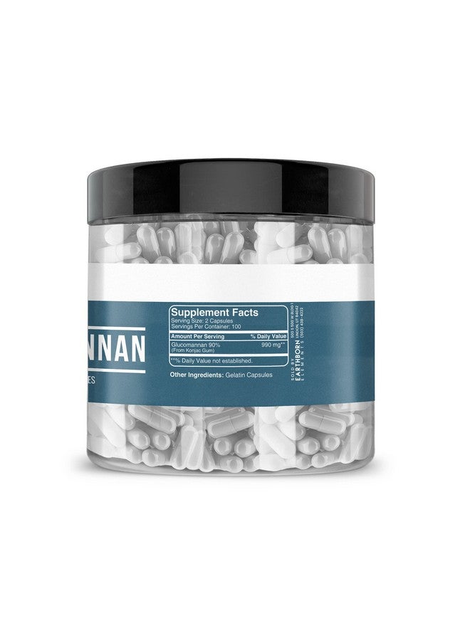 Earthborn Elements Glucomannan, 200 Capsules, Pure & Undiluted, No Additives - Image 3