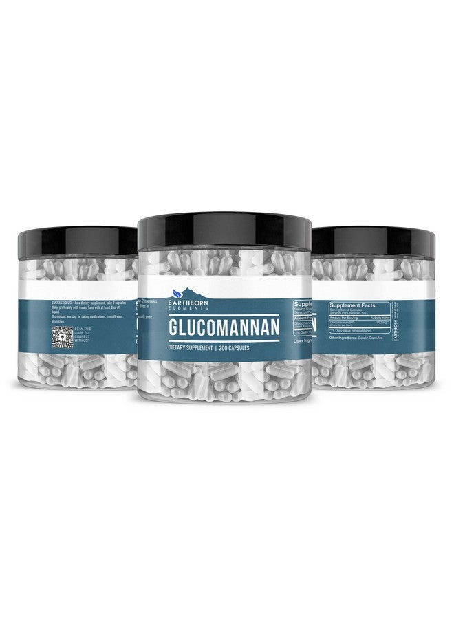 Earthborn Elements Glucomannan, 200 Capsules, Pure & Undiluted, No Additives - Image 4