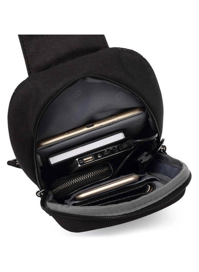 REBENUO A modern shoulder bag for men to store personal items such as a mobile phone, passport, and some important papers, model number ps-325 - Image 2