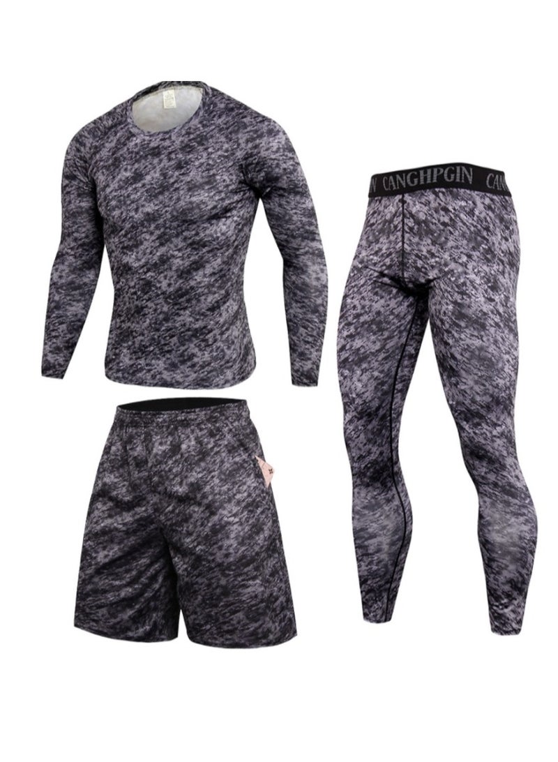 KUYING Men's Casual Sports Cycling Set 