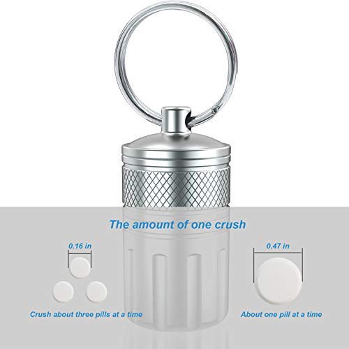 MEECN Pill Crusher & Cases, Medicine to Fine Powder, Stainless Steel Crushes Pills, Waterproof (Vitamin Crusher) - Image 3
