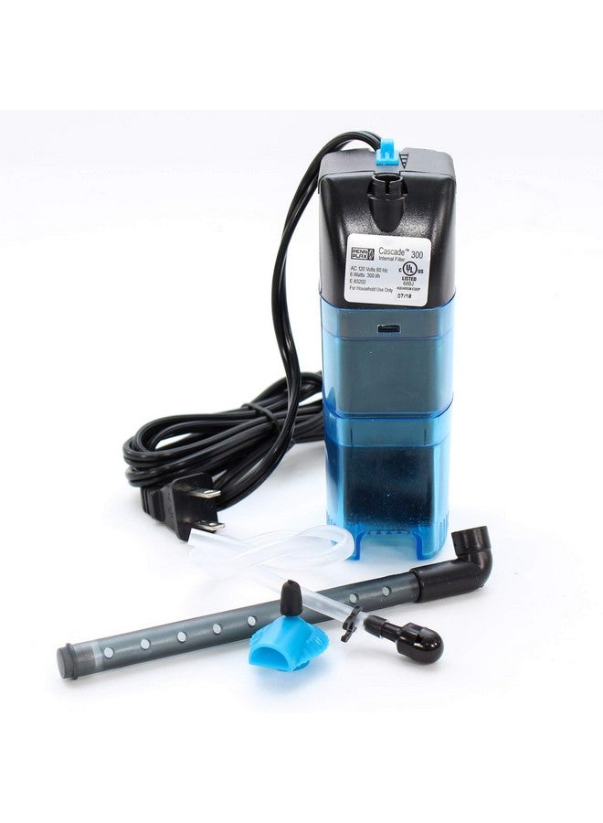Cascade PENN PLAX Cascade 300 Fully Submersible Internal Filter - Provides Physical, Biological, and Chemical Filtration for Aquariums and Turtle Tanks - Image 2
