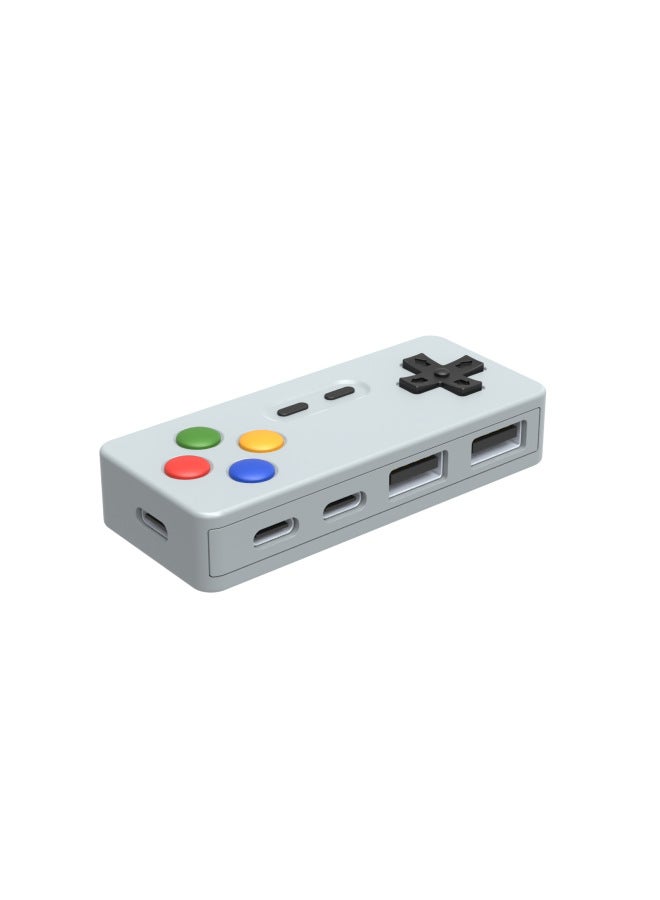 Ritual Creative Personality Cartoon Game Model Hub Four-in-one Multi-port Expansion Mouse Keyboard U Disk Converter Connector - Image 5