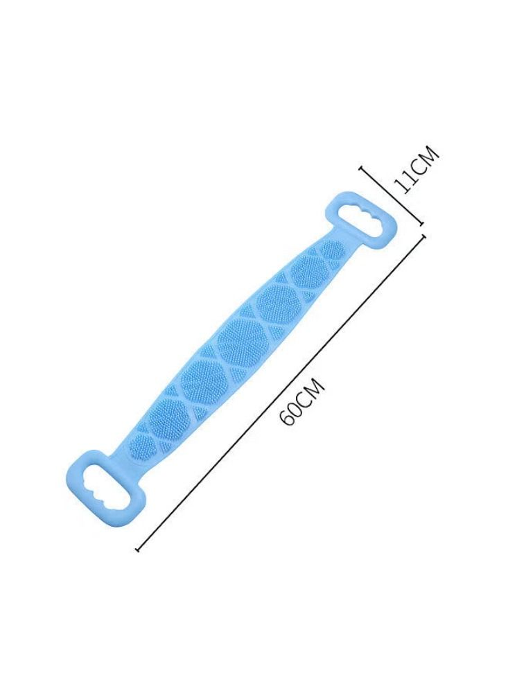 Dreamzon Silicone Bathing Brush Exfoliating Back Scrubber for Shower Skin Deep Cleaning Massage Men & Women Double Sided Bath Body Scrubber Brush Random Color  - Image 3