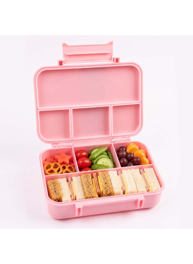 Cocobee Tritan Bento Lunch Box, 4 Compartments- Pink - Image 5