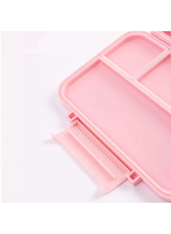 Cocobee Tritan Bento Lunch Box, 4 Compartments- Pink - Image 3