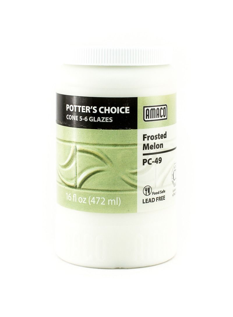 Amaco Potter's Choice Glaze Frosted Melon PC-49 High Fire Lead Free for Pottery and Ceramic - Image 1