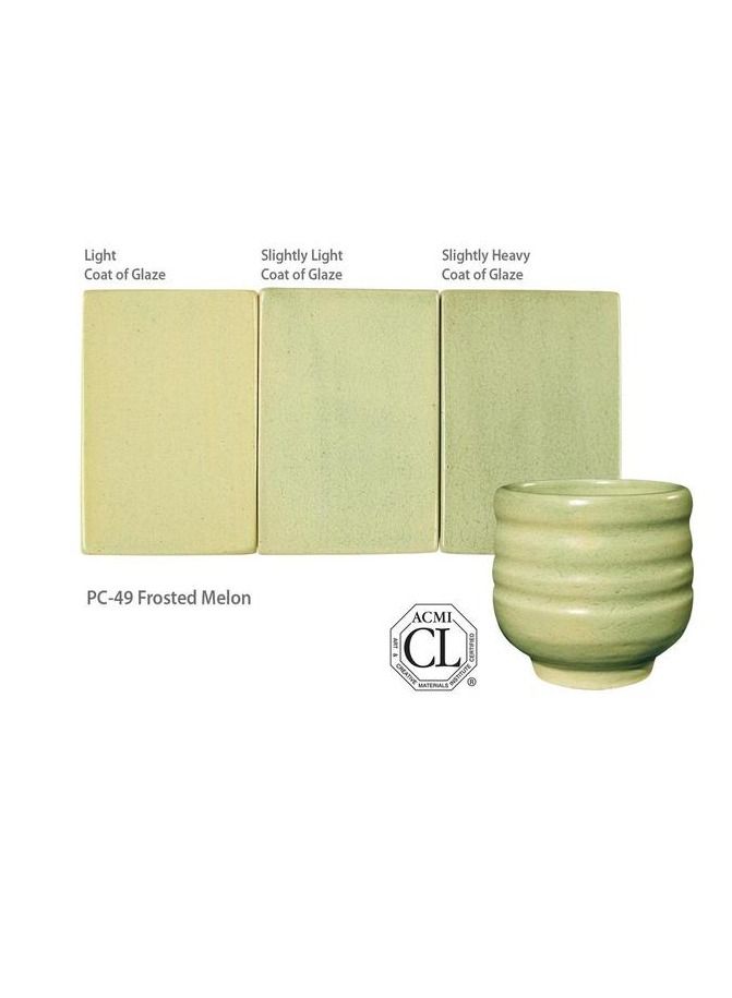 Amaco Potter's Choice Glaze Frosted Melon PC-49 High Fire Lead Free for Pottery and Ceramic - Image 2