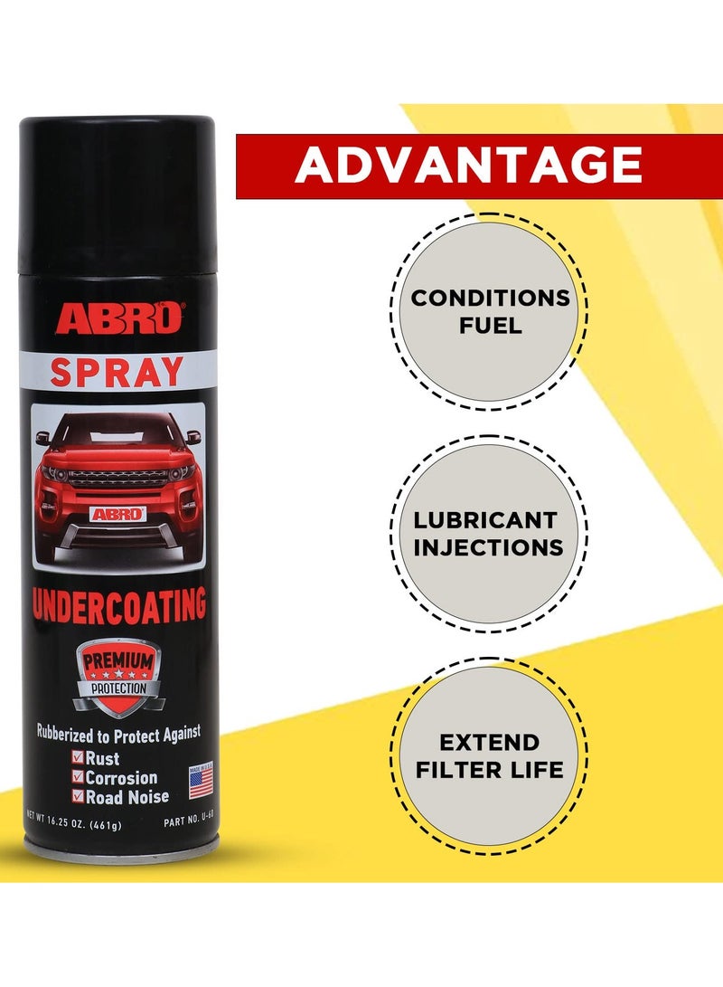 ABRO  Rubberized Undercoating Professional Grade Multi-purpose Spray Paint for Car, Bike & Other Surface Protection - Image 3