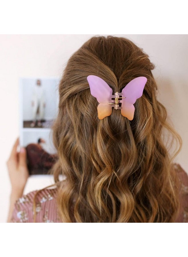 AUTOWRAP Butterfly Hair Clips Cute Hair Clips 5PCS Hair Clips for Women Butterfly Claw Clips Butterfly Clips Claw Clips for Thin Hair Matte Hair Clips Hair Accessories for Women - Image 4