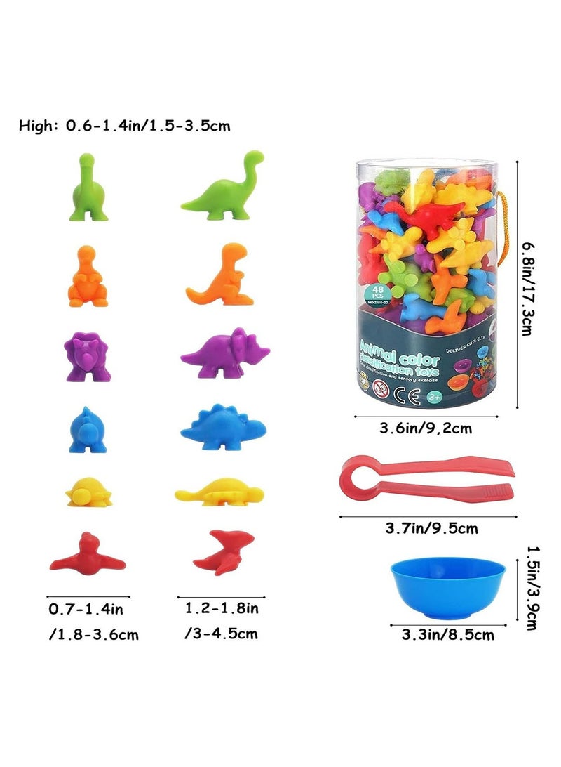 Arabest لعبة العد المطابقة من عربست، ألعاب فرز مع أكواب فرز، تصنيف الألوان وتدريب الحواس مجموعة تعليمية للأطفال في مرحلة ما قبل المدرسة هدية للأطفال من عمر 3 سنوات فما فوق (نقل) - Image 5