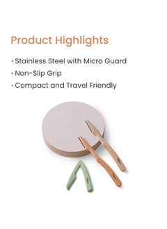 Earth Rhythm Earth Rhythm Face Razor - Pack Of 3, Instant & Painless Hair Removal, For Eyebrows, Upper Lip, Forehead, Peach Fuzz, Reusable, Foldable For Unisex  - Image 3