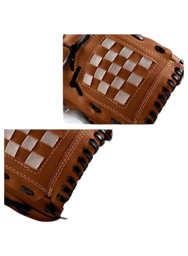 Invui Baseball Glove, Pitching And Softball Youth Model, Thickened And Wear-Resistant Catcher'S Glove (Baseball Included), Size M, Brown - Image 3
