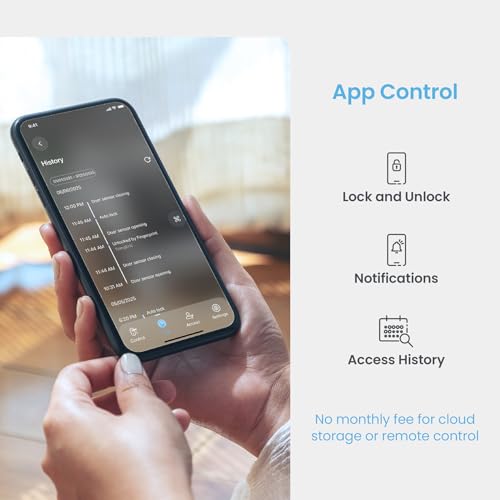 Lockly Access Touch, 3D Biometric Fingerprint Sensor, Retrofit Smart Lock, Turn Any Deadbolt Into a Smart Lock (Satin Nickel) - Image 4