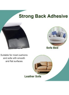 Peachjoy Couch Cushion Non Slip Pads to Keep Couch Cushions from Sliding, Hook and Loop Tape with Adhesive for Smooth Surfaces, 2m Long and 11cm Wide  - Image 3