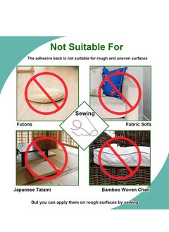 Peachjoy Couch Cushion Non Slip Pads to Keep Couch Cushions from Sliding, Hook and Loop Tape with Adhesive for Smooth Surfaces, 2m Long and 11cm Wide  - Image 5