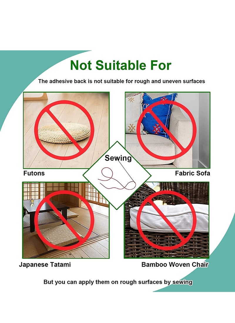 Peachjoy Couch Cushion Non Slip Pads to Keep Couch Cushions from Sliding, Hook and Loop Tape with Adhesive for Smooth Surfaces, 2m Long and 11cm Wide  - Image 5