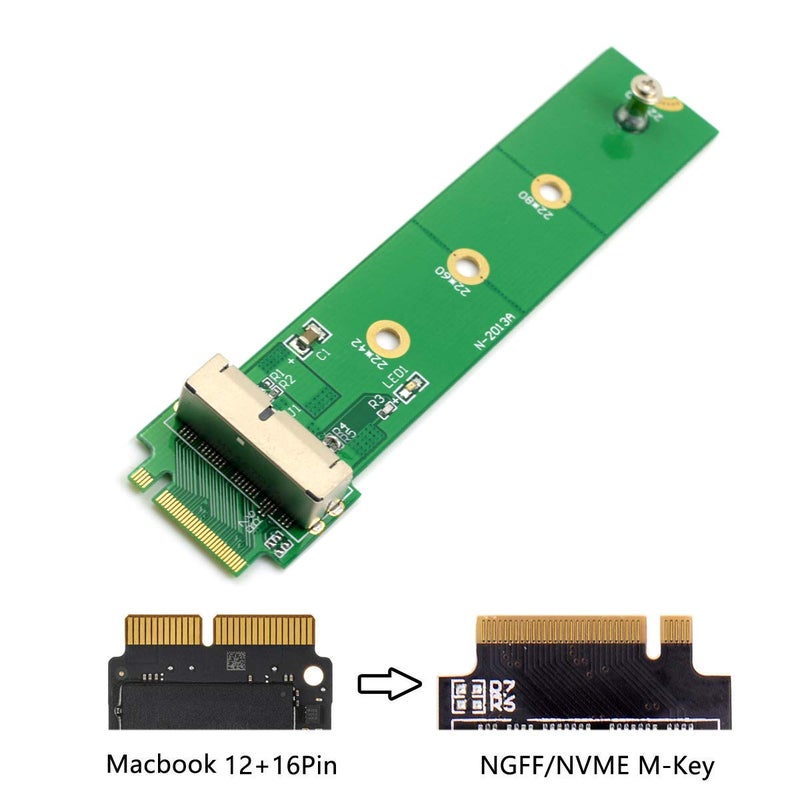 chenyang 12+16Pin MAC SSD to Motherboard M.2 NVME NGFF M-Key Convert Adapter Card for 2013 2014 2015 A1493 A1502 A1465 A1466 MAC Pro Air SSD - Image 5