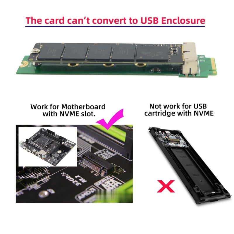 chenyang 12+16Pin MAC SSD to Motherboard M.2 NVME NGFF M-Key Convert Adapter Card for 2013 2014 2015 A1493 A1502 A1465 A1466 MAC Pro Air SSD - Image 2