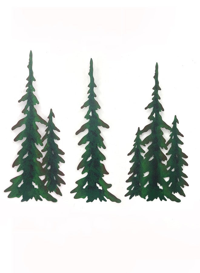 J-Fly Pine Decoration Pine Metal Wall Art Outdoor Metal Wall Art Tree Wall Art Valentine Home Metal Art For Living Room Bedroom Bathroom Kitchen Porch Valentine Wall Decor 11 Inch - Image 1