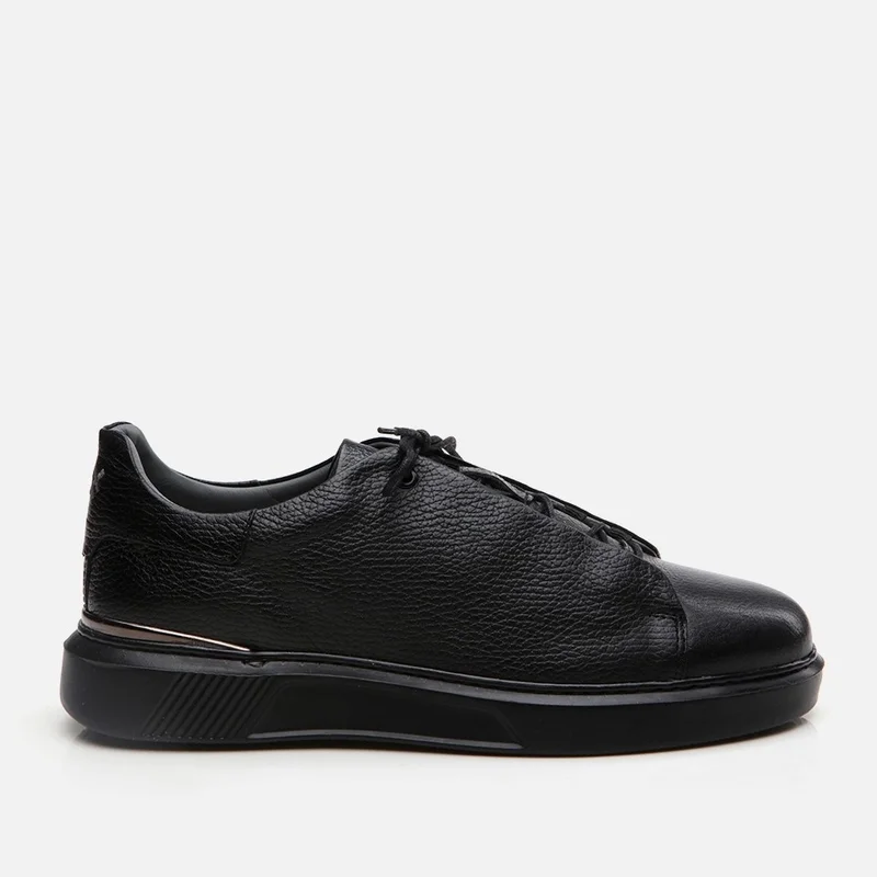 Hotiç 02AYH292460A123 GENUINE Leather Black Men's Casual Shoes