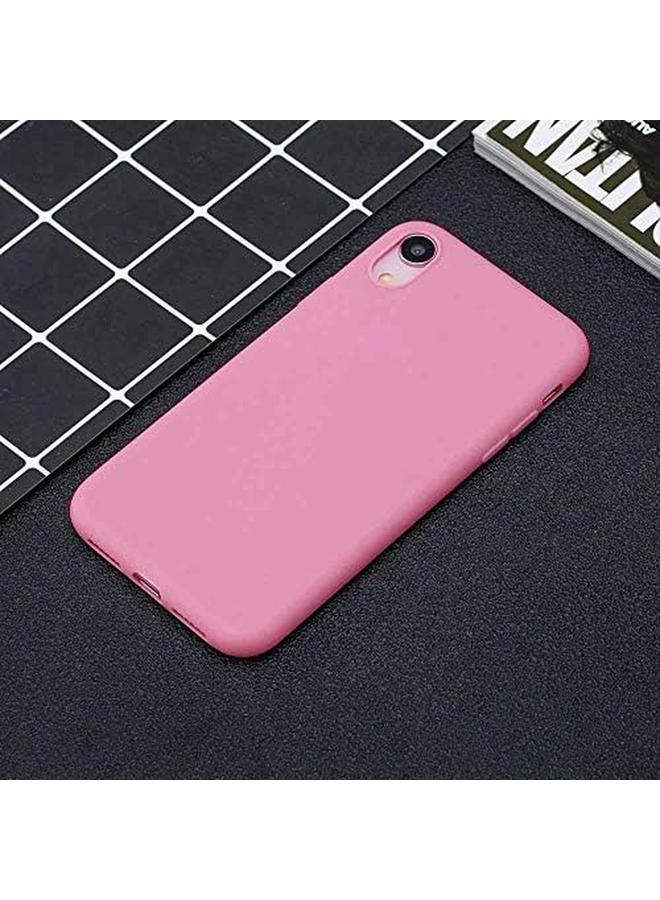 3إي غطاء TPU مرن بلاستيكي غير لامع لهاتف آيفون Xr باللون الوردي - Image 5