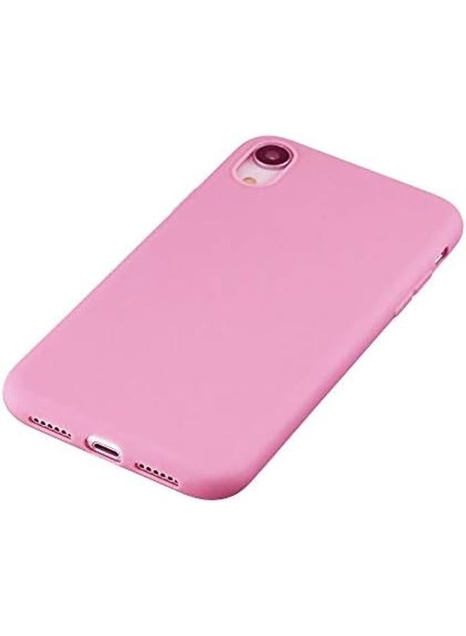3إي غطاء TPU مرن بلاستيكي غير لامع لهاتف آيفون Xr باللون الوردي - Image 2