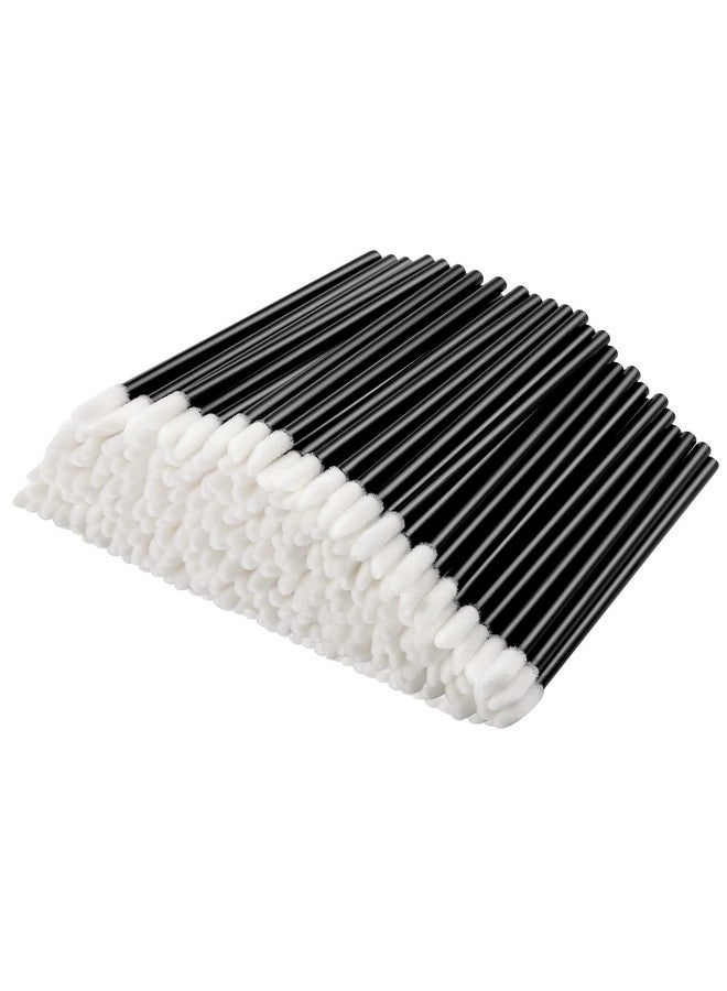 Obinhere 600Pcs Disposable Lip Brushes Make Up Brush Lip Gloss Applicators Lipstick Wands Tool Kits Lip Gloss Applicators Tester Wands (Black) (600) - Image 1