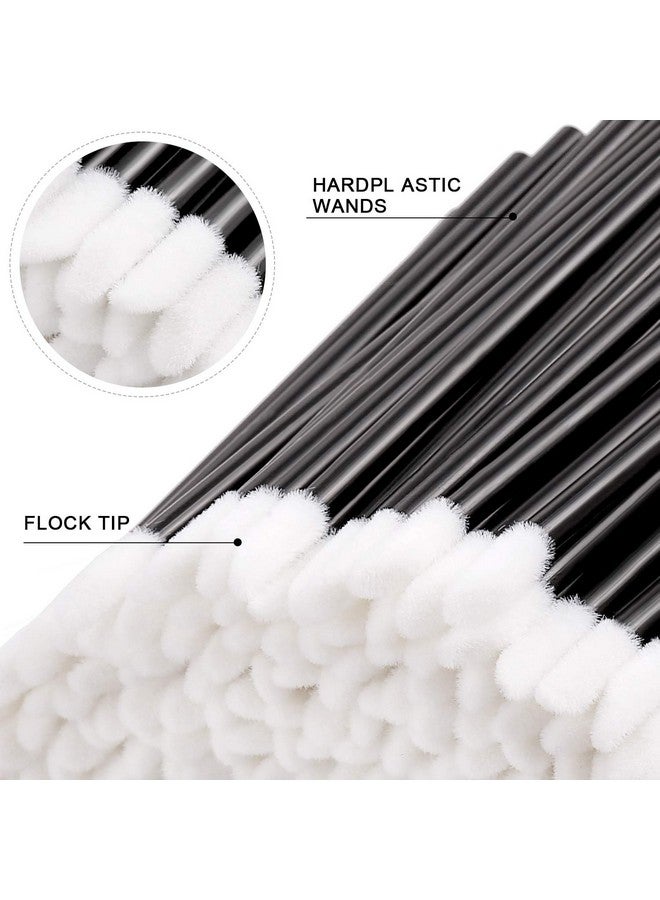 Obinhere 600Pcs Disposable Lip Brushes Make Up Brush Lip Gloss Applicators Lipstick Wands Tool Kits Lip Gloss Applicators Tester Wands (Black) (600) - Image 3