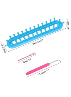 Coopay Scarf Knitting Loom Kit, Diy Craft Knitting Board Looms With Loom Pick Tool And Needle, Durable & Safe, Creativity For Kids Small Knitting Loom Kit - Perfect For Scarf, Hat, Sock, Shawl & More  - Image 2