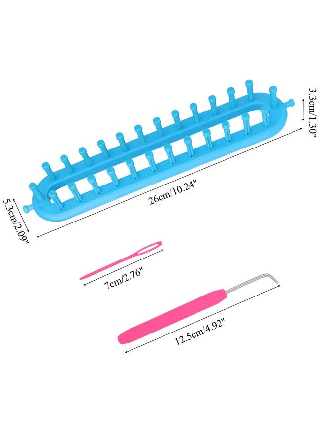 Coopay Scarf Knitting Loom Kit, Diy Craft Knitting Board Looms With Loom Pick Tool And Needle, Durable & Safe, Creativity For Kids Small Knitting Loom Kit - Perfect For Scarf, Hat, Sock, Shawl & More - Image 2
