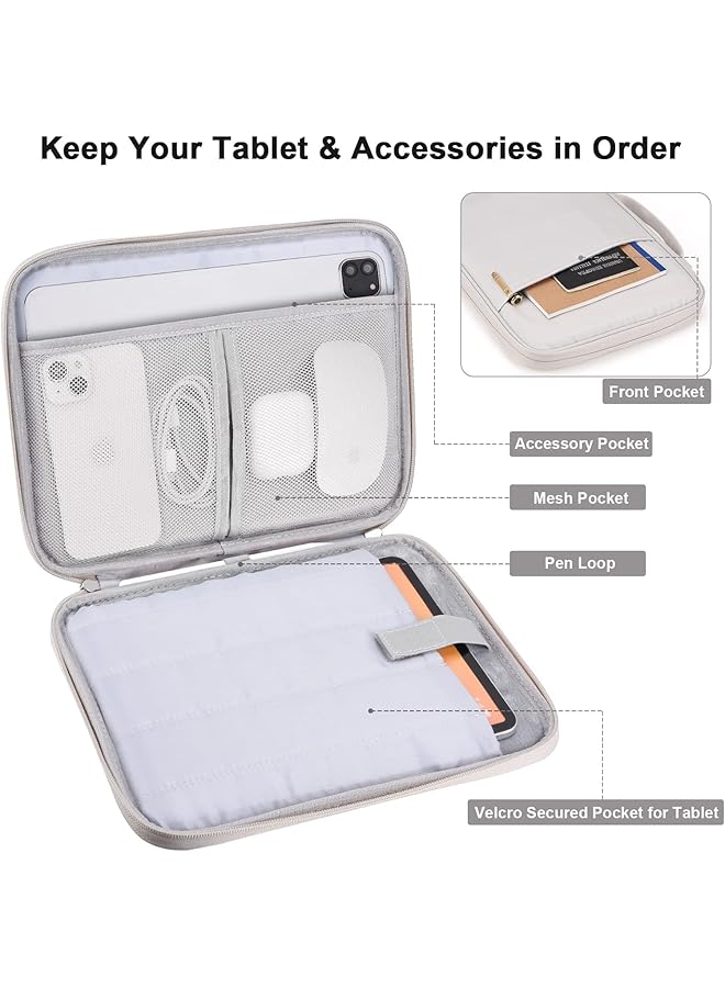 11 Inch Ipad Travel Case Organizer Padded Protective Tablet Carrying Sleeve Bag Tablet Case Suitable For Tablet Up To 11 Inch Or Other Devices - Image 4