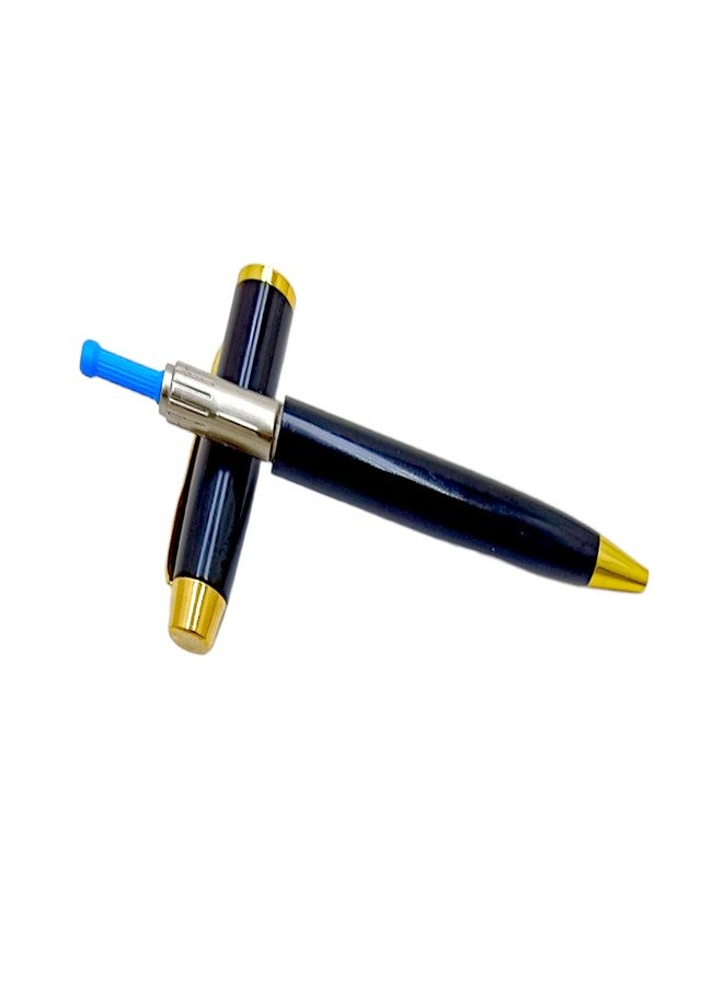 auteur Executive 288 Ball Pen Black Metal Body With Designer Gold Plated Clip Best Gift Pen For Men & Women Professional Executive Office, Nice Pens (Blue Ink) - Image 4