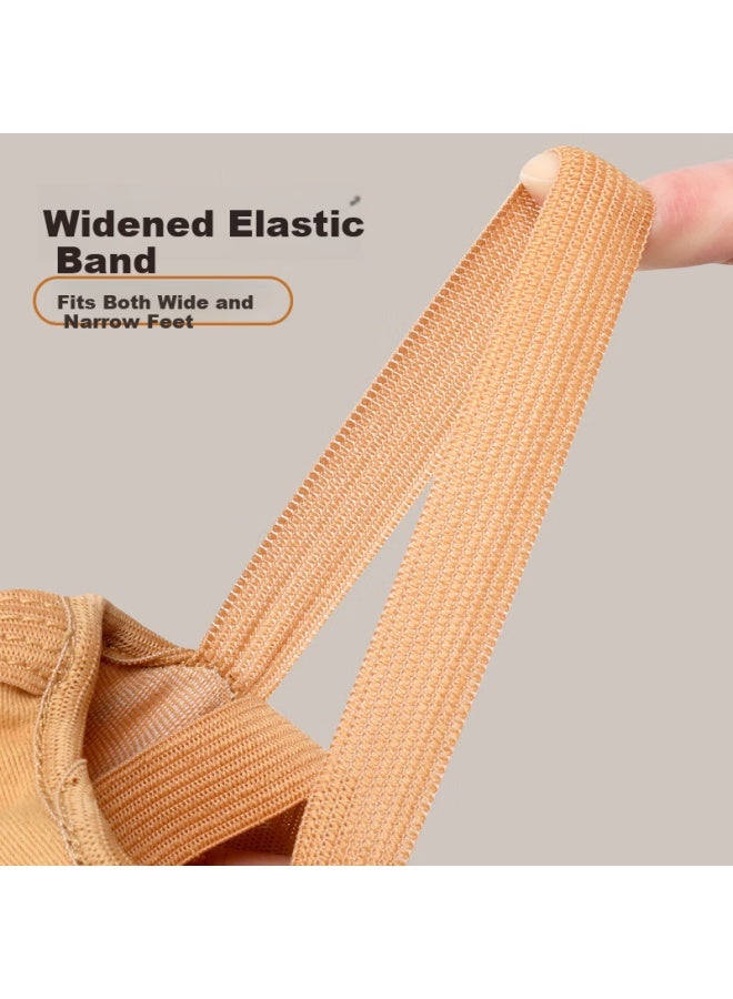 Zhiyouban Dance Shoes Adult Elastic Fabric Camel Yoga Practice Shoes Skin Color Children's Ballet Shoes For Dance Grading - Image 3