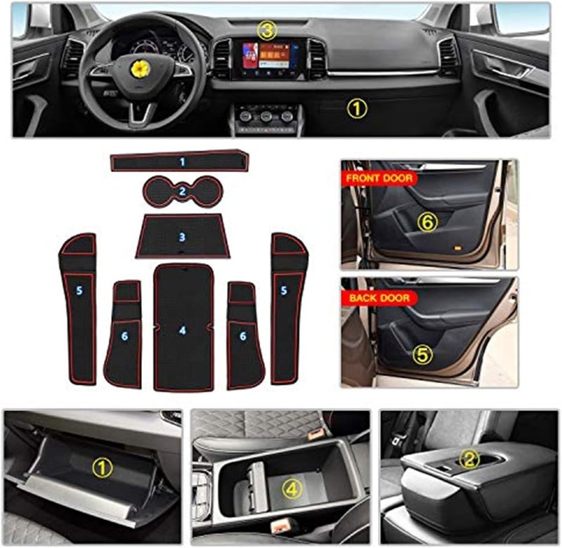 Wivplex Non-Slip Mats for Skoda Karoq 2018+ - Image 2