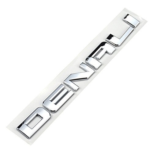 Aimoll Denali Nameplate Emblems Badge for Gm 0716 Yukon Sierra Terrain 1pc Chrome - Image 1