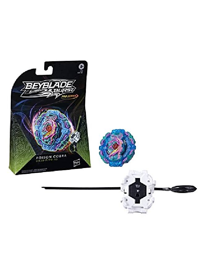 BeyBlade Burst Pro Series Poison Cobra Spinning Top Starter Pack Defense Type Battling Game Top With Launcher Toy - Image 2