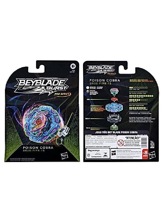 BeyBlade Burst Pro Series Poison Cobra Spinning Top Starter Pack Defense Type Battling Game Top With Launcher Toy - Image 5