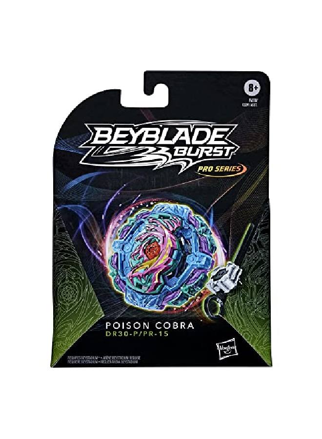 BeyBlade Burst Pro Series Poison Cobra Spinning Top Starter Pack Defense Type Battling Game Top With Launcher Toy - Image 3