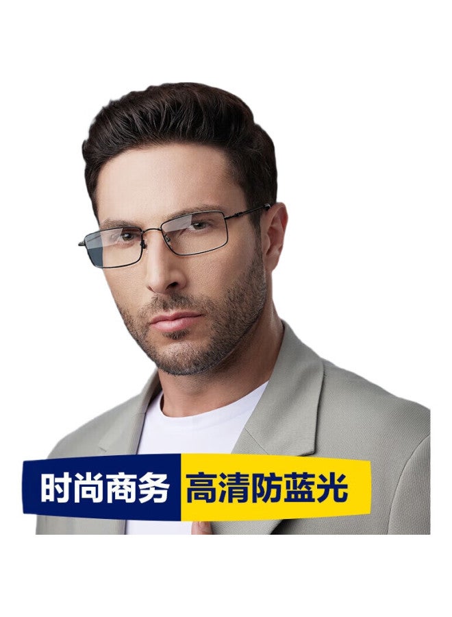 HLA Ultra-Light Presbyopic Glasses For Men And Women, High Definition Blue Light Blocking Reading Glasses With Memory High Elastic Frame, Ink Black, +3.50 Diopter - Image 2