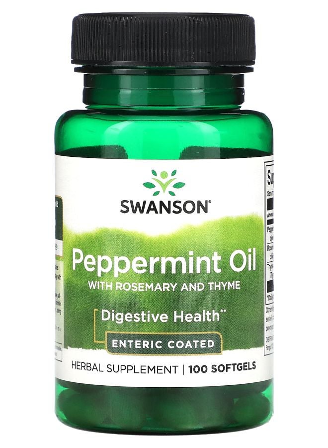 SWANSON Peppermint Oil with Rosemary and Thyme 100 Softgels