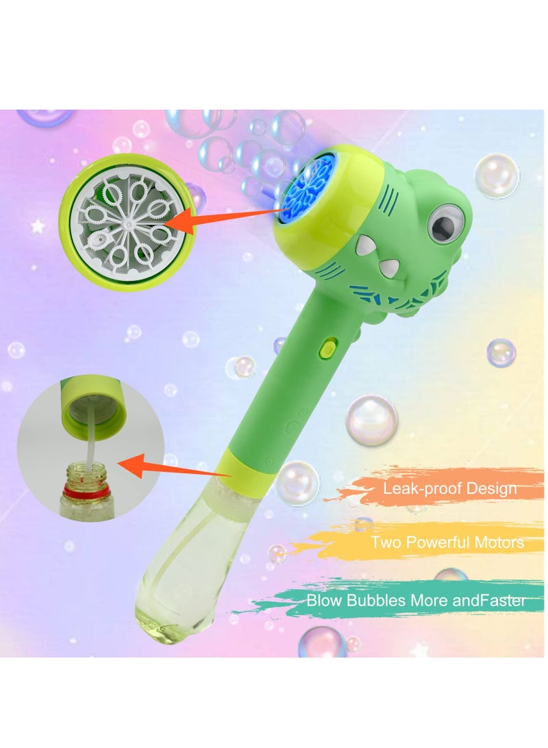 SOLARAE Bubble Gun Bubble Machin, Automatic Bubble Blaster with Bubble Solution, Musical Light Up Bubbles Making Toy Bubble Blower Bubble Maker for Wedding Kids Party Gift Garden Outdoor Activity - Image 2