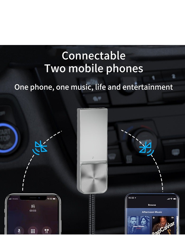 GULFLINK Electronic -Bluetooth AUXs Adapters Wireless Car Receiver USB to 3.5mm Jack Audio Music Mic Handsfree Auto Speaker Transmitters Cable T03 - Image 4