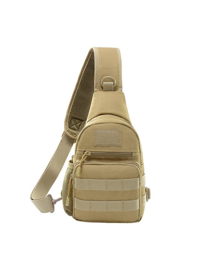 Tfo North America Series Outdoor Tactical Chest Bag Vintage Casual Multifunctional Crossbody Bag 9402557 Khaki - Image 1